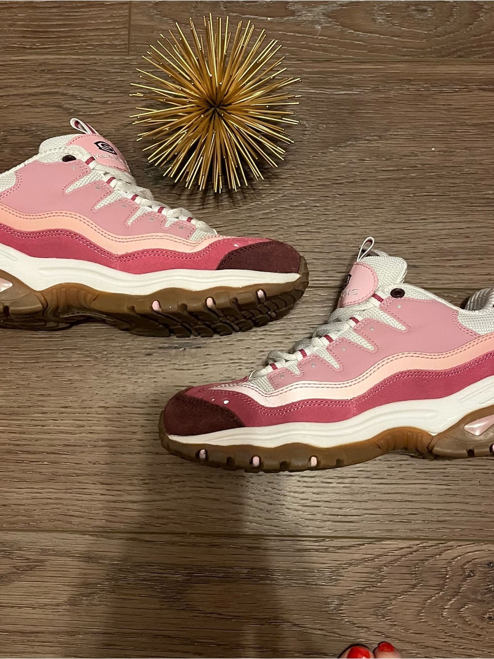 Skechers Energy - Sunny Waves NWOB Chunky Sneaker Retro Pink Size 8 - Picture 6 of 8